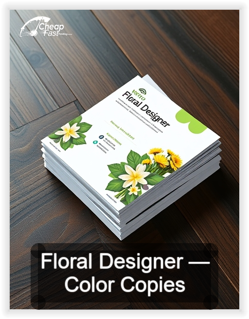 Floral Designer business card design sample