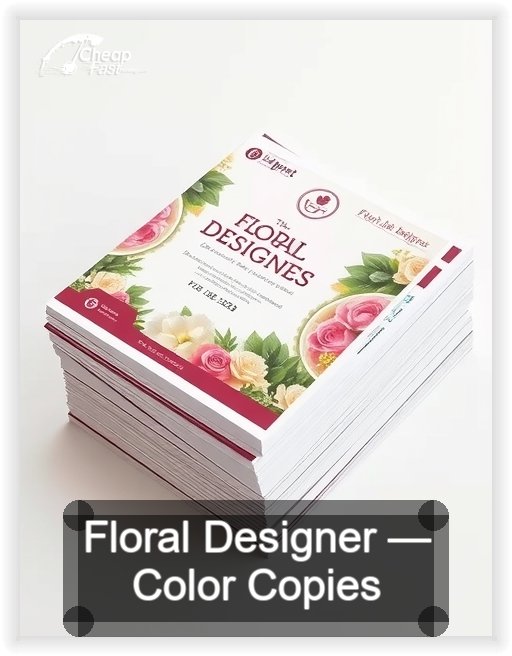 Floral Designer business card design sample