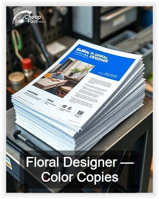 Floral Designer business card design sample