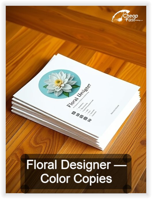 Floral Designer business card design sample