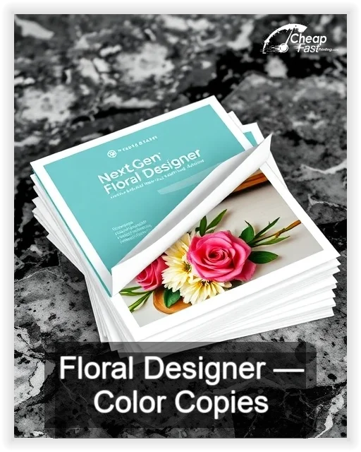 Floral Designer business card design sample