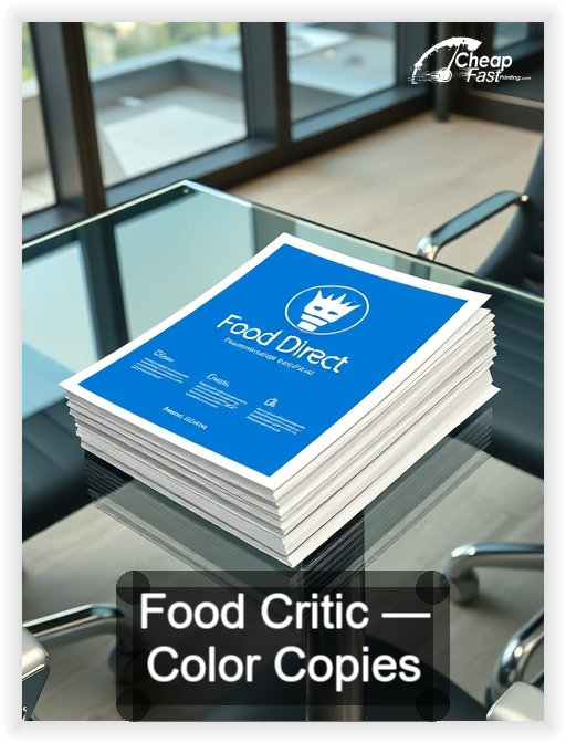 Food Critic business card design sample