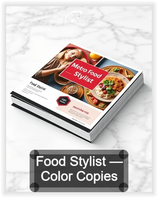 Food Stylist business card design sample