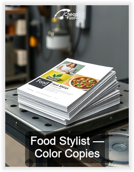 Food Stylist business card design sample