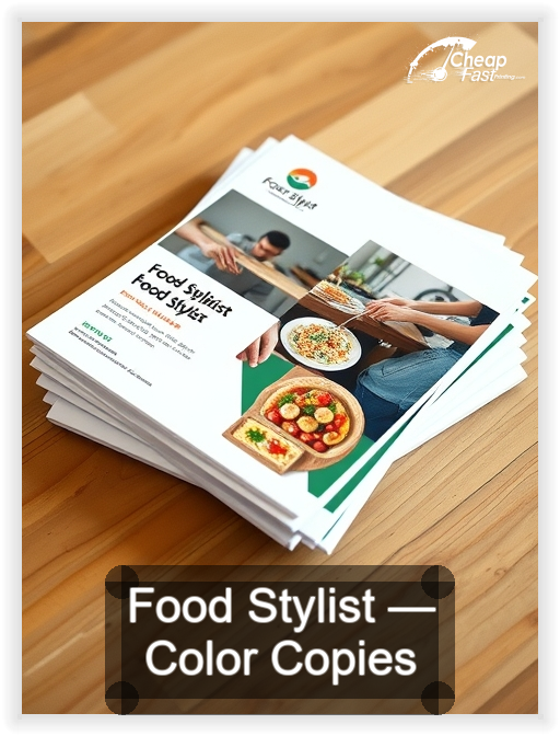Food Stylist business card design sample