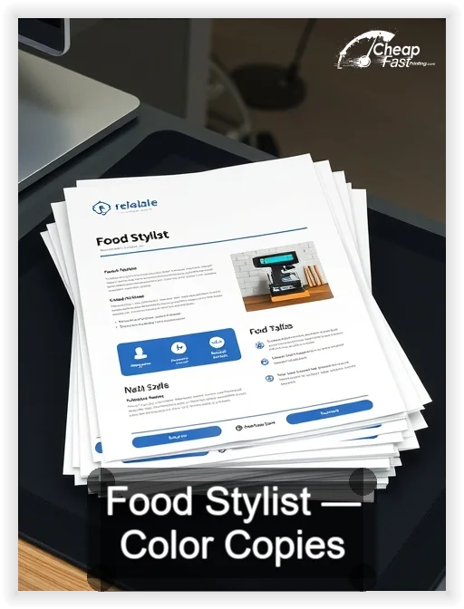 Food Stylist business card design sample