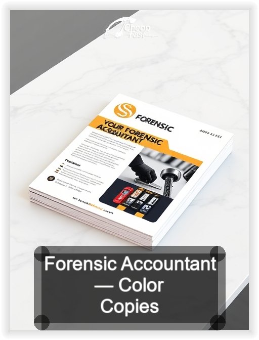 Forensic Accountant business card design sample