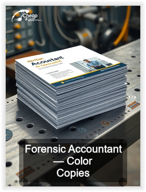 Forensic Accountant business card design sample