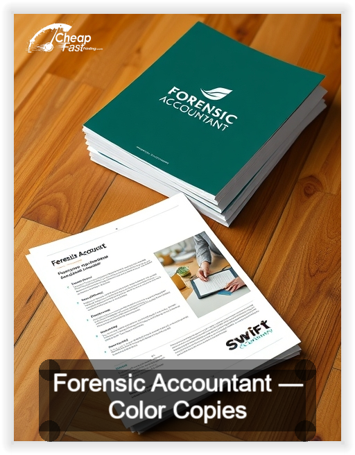 Forensic Accountant business card design sample