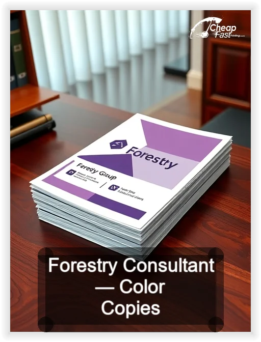 Forestry Consultant business card design sample