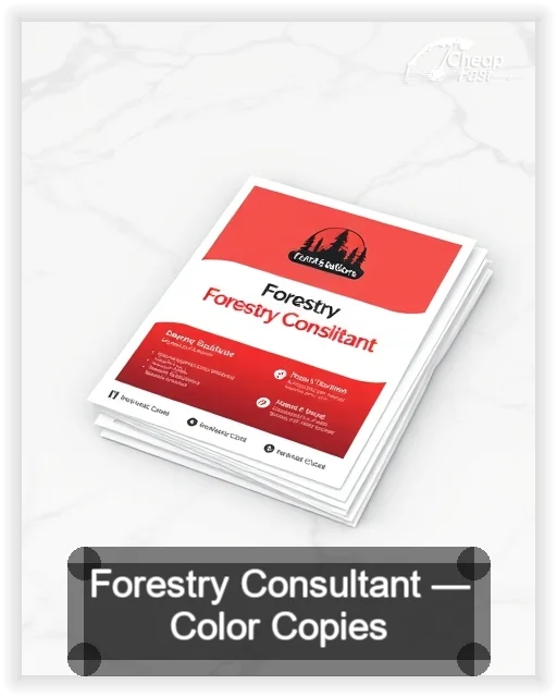 Forestry Consultant business card design sample