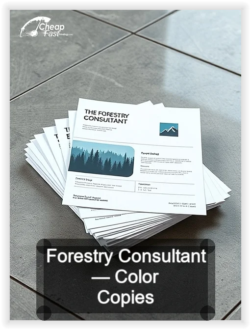 Forestry Consultant business card design sample