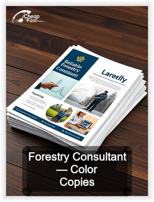 Forestry Consultant business card design sample