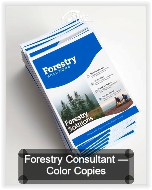 Forestry Consultant business card design sample