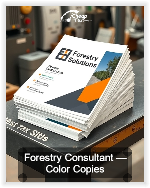 Forestry Consultant business card design sample