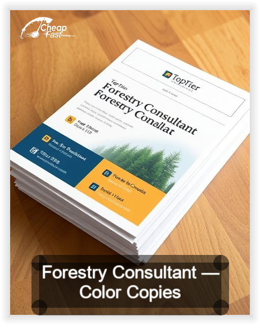 Forestry Consultant business card design sample