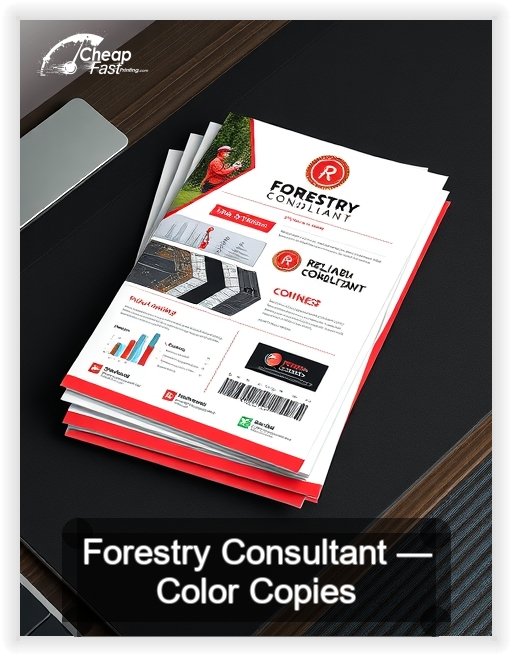 Forestry Consultant business card design sample