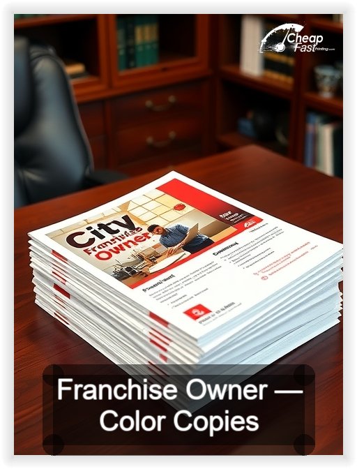 Franchise Owner business card design sample