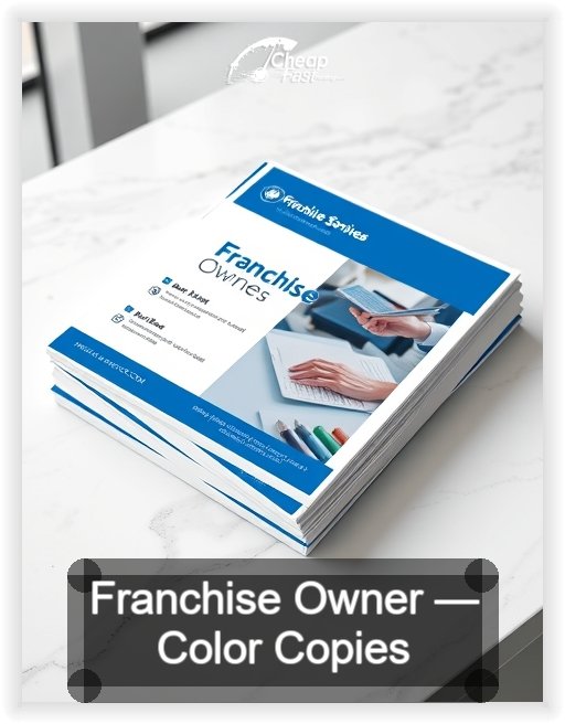 Franchise Owner business card design sample