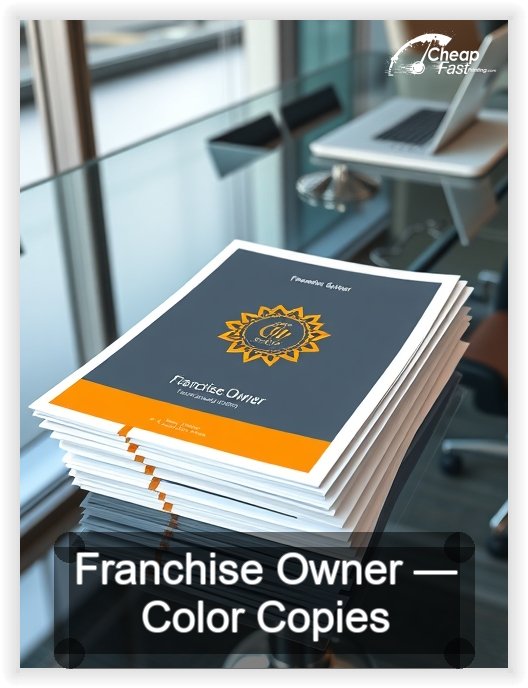 Franchise Owner business card design sample