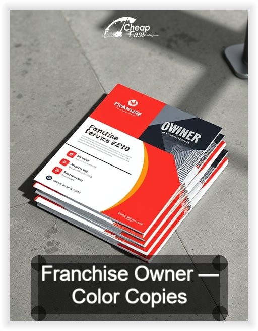 Franchise Owner business card design sample