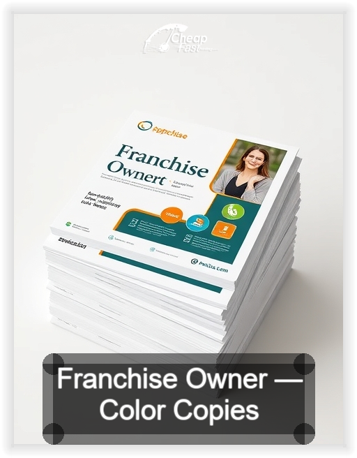 Franchise Owner business card design sample