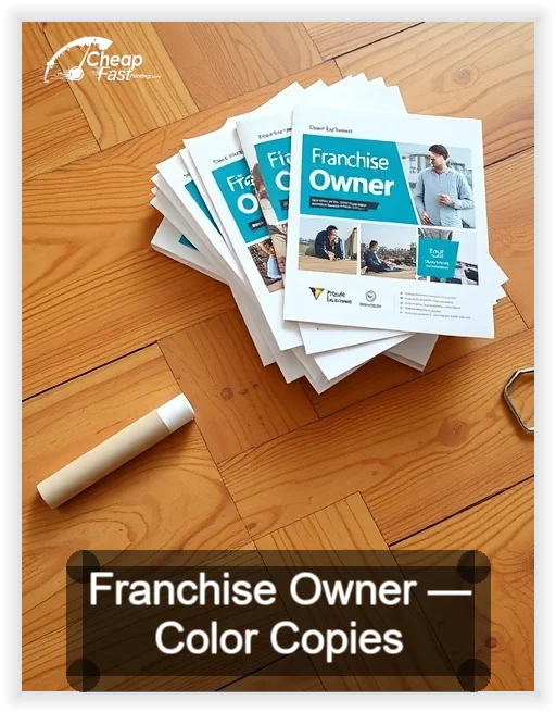 Franchise Owner business card design sample