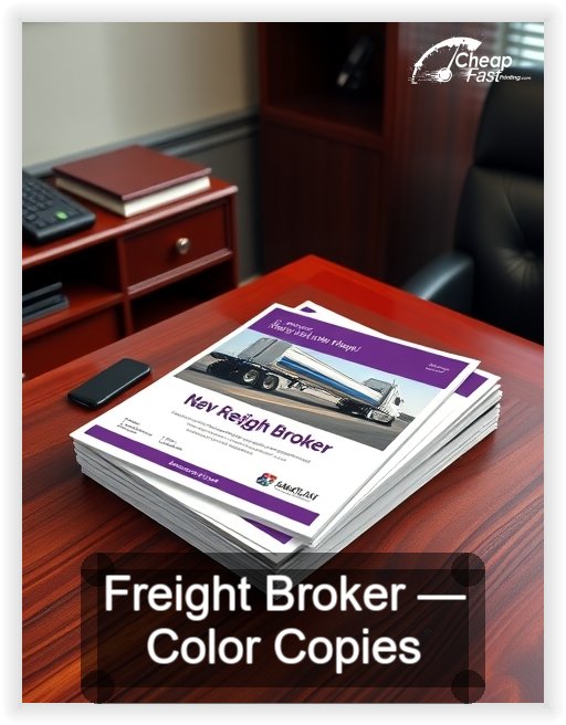 Freight Broker business card design sample
