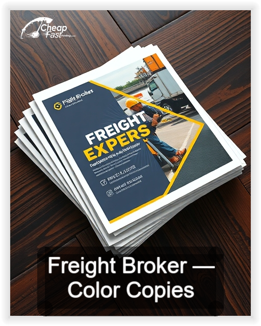 Freight Broker business card design sample