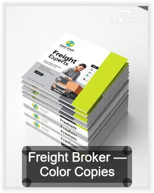 Freight Broker business card design sample