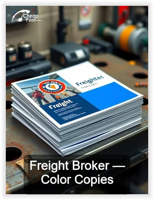 Freight Broker business card design sample