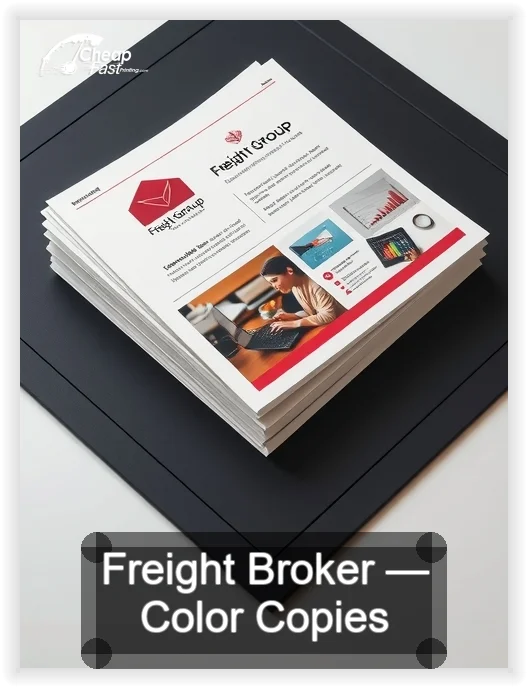 Freight Broker business card design sample