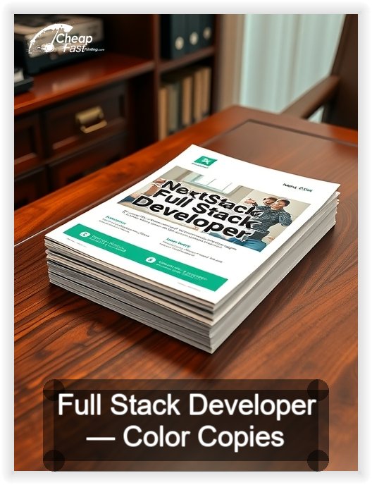Full Stack Developer business card design sample