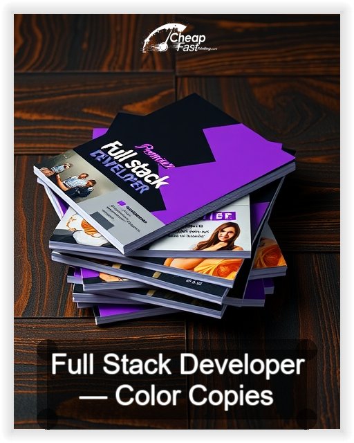 Full Stack Developer business card design sample