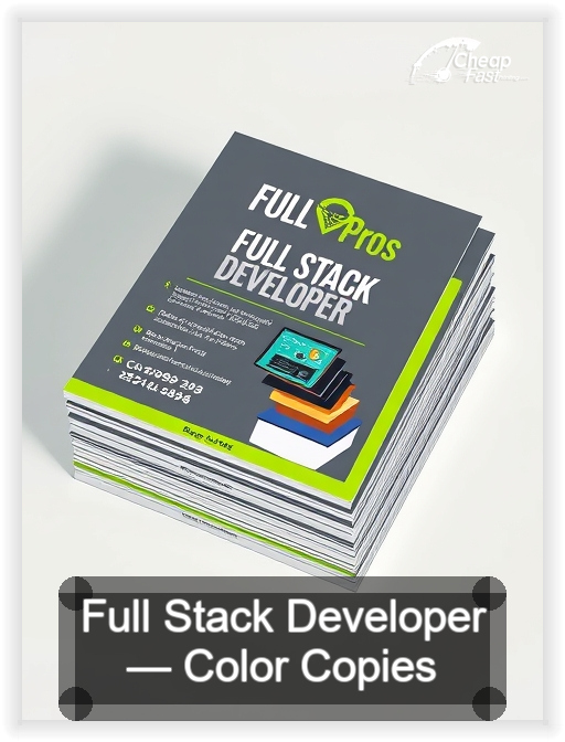 Full Stack Developer business card design sample