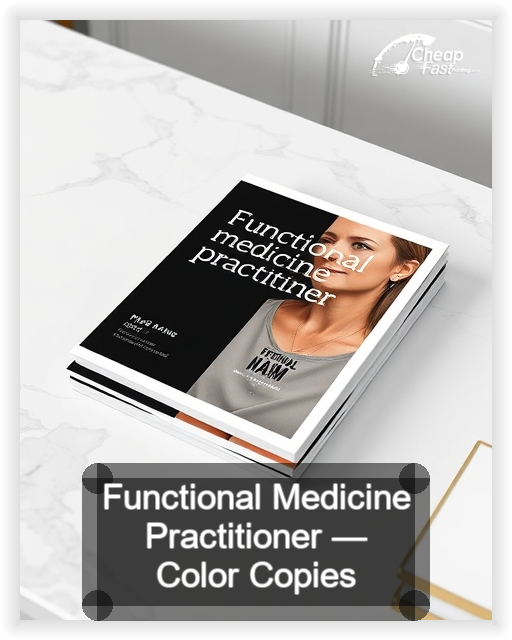 Functional Medicine Practitioner business card design sample