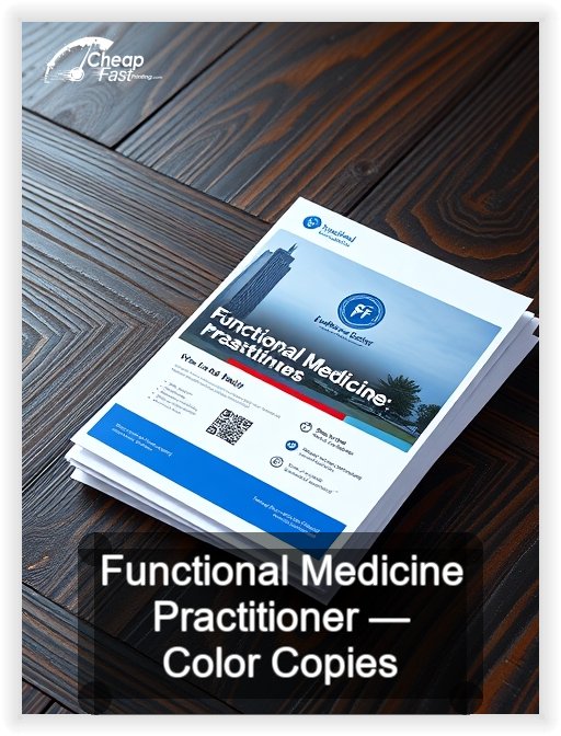 Functional Medicine Practitioner business card design sample
