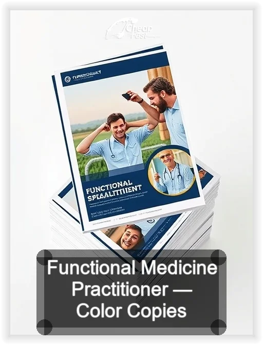 Functional Medicine Practitioner business card design sample