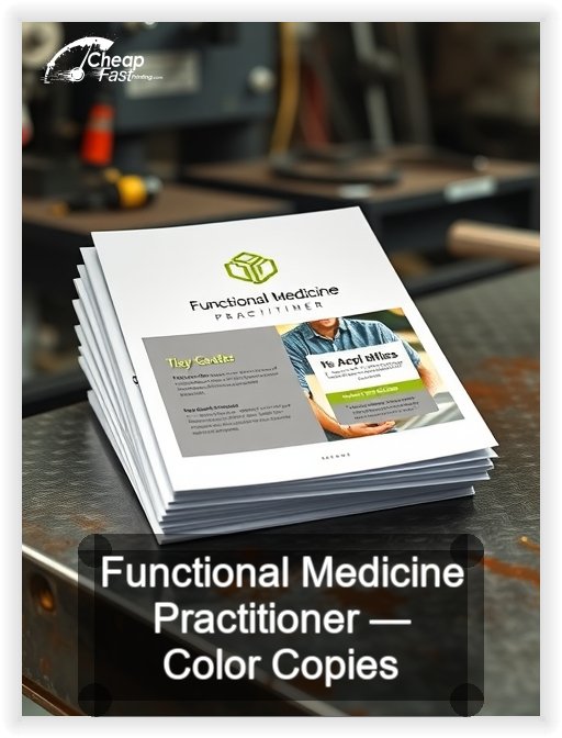 Functional Medicine Practitioner business card design sample