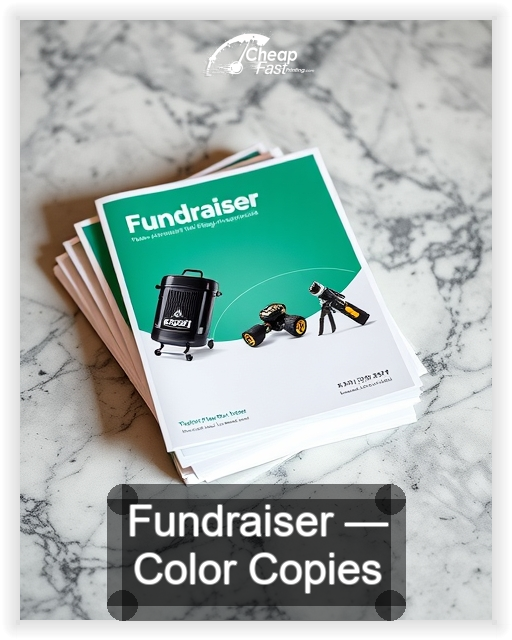 Fundraiser business card design sample