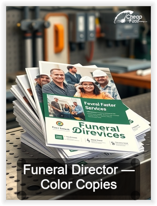 Funeral Director business card design sample