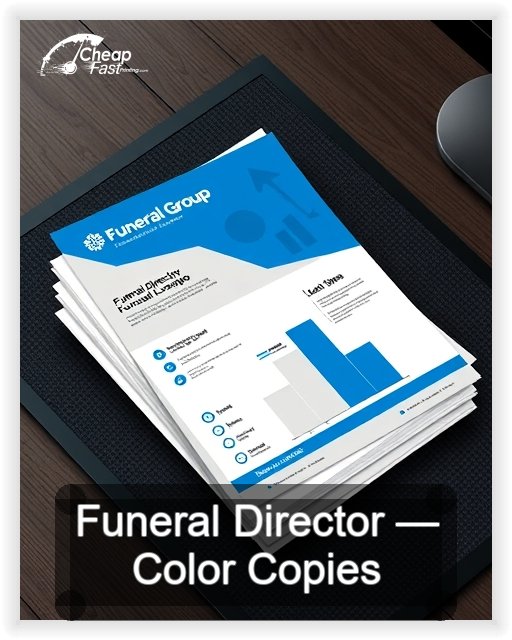 Funeral Director business card design sample