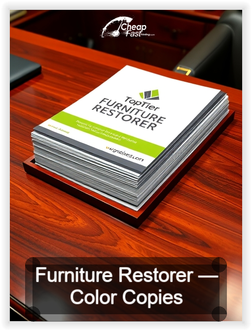 Furniture Restorer business card design sample