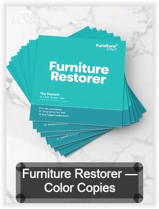 Furniture Restorer business card design sample