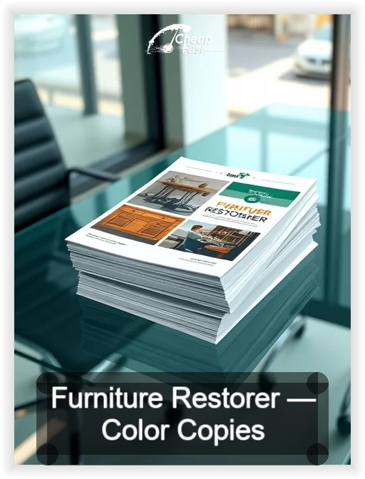 Furniture Restorer business card design sample
