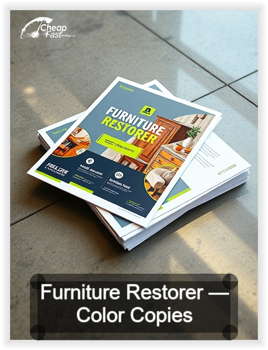 Furniture Restorer business card design sample