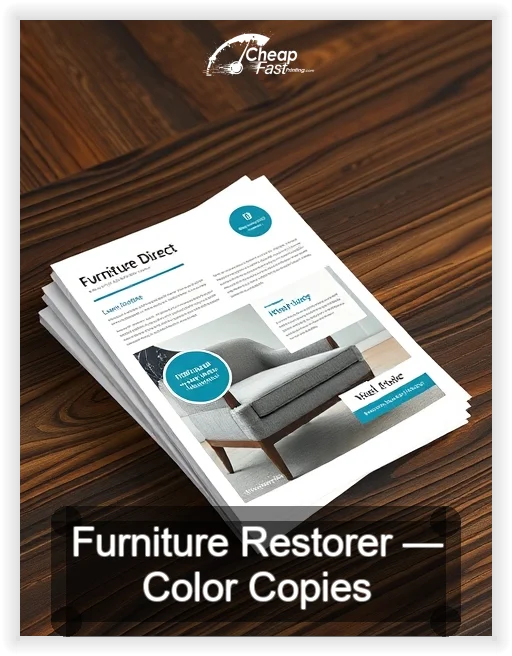Furniture Restorer business card design sample