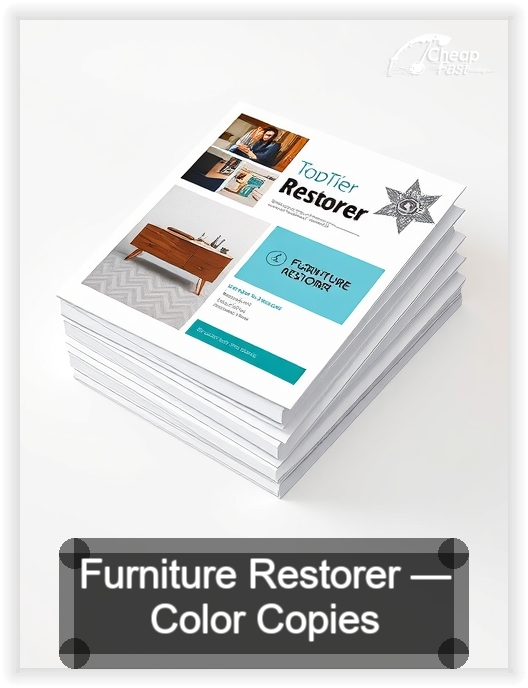 Furniture Restorer business card design sample