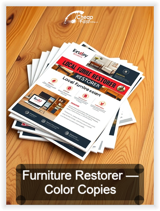 Furniture Restorer business card design sample