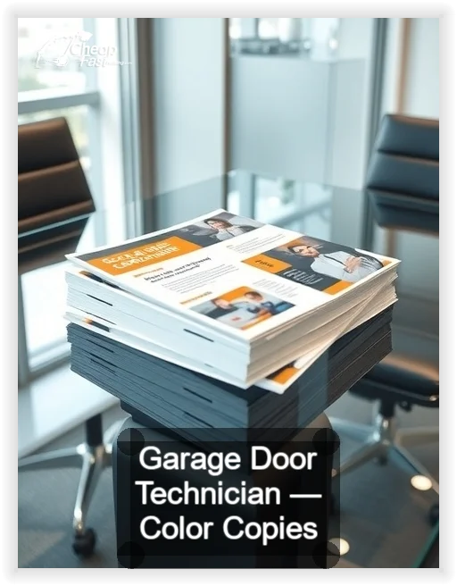 Garage Door Technician business card design sample